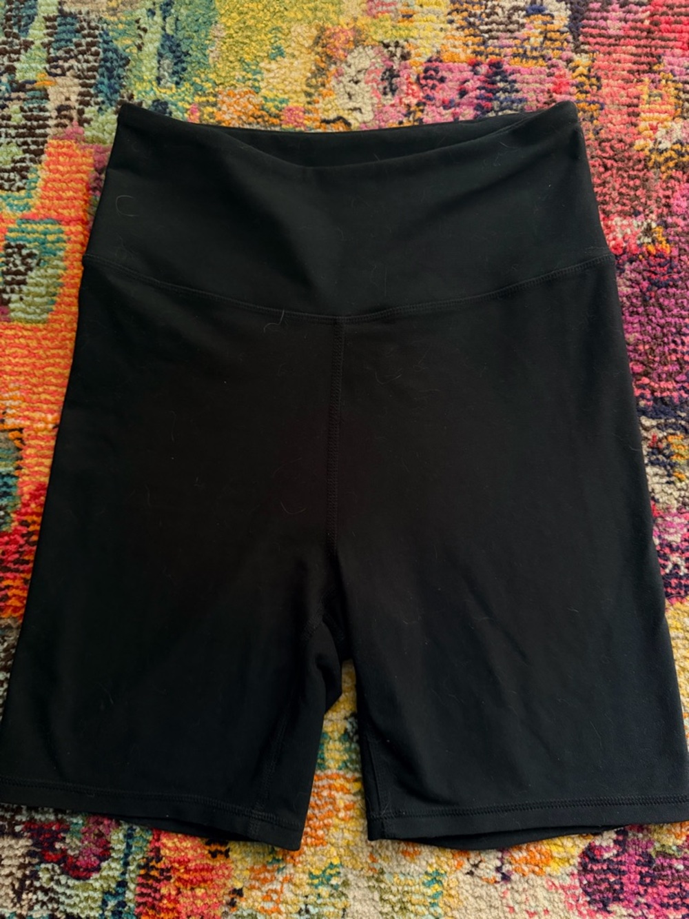 Balance Collection Black High-Waist Bike Shorts